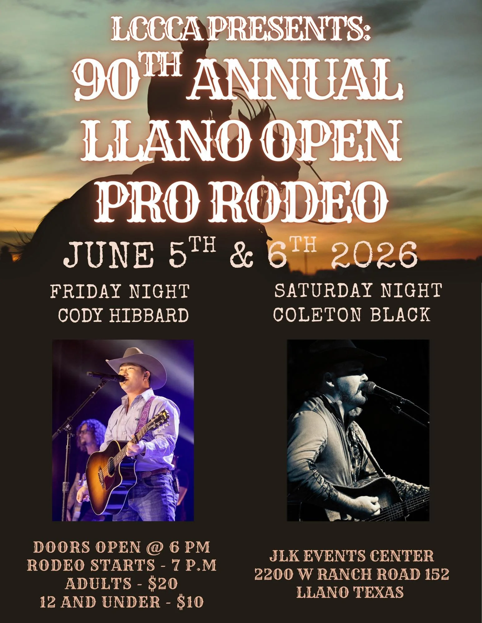 90th Annual Llano Open Pro Rodeo — Untitled